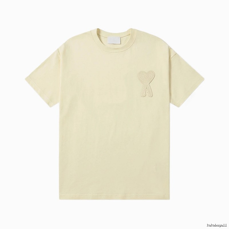 AMI Love Embroidery Simple Style T-shirt