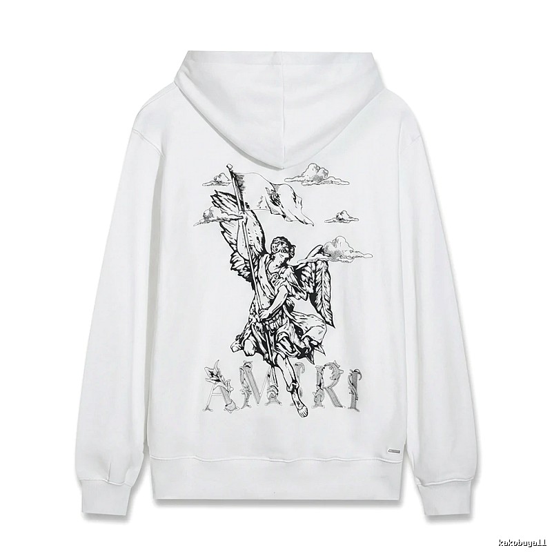 AMIRI Angel Print White Sweatshirt