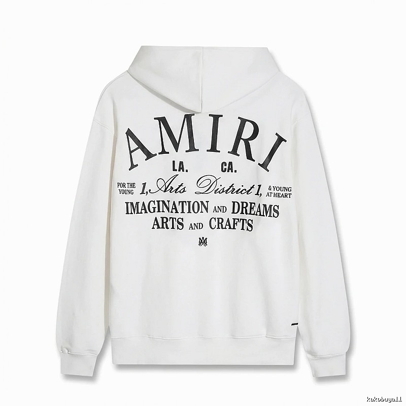 AMIRI Printed Casual Style White Hoodie