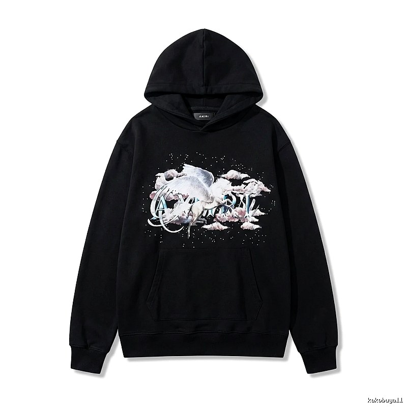 AMIRI Printed Trendy Black Sweatshirt