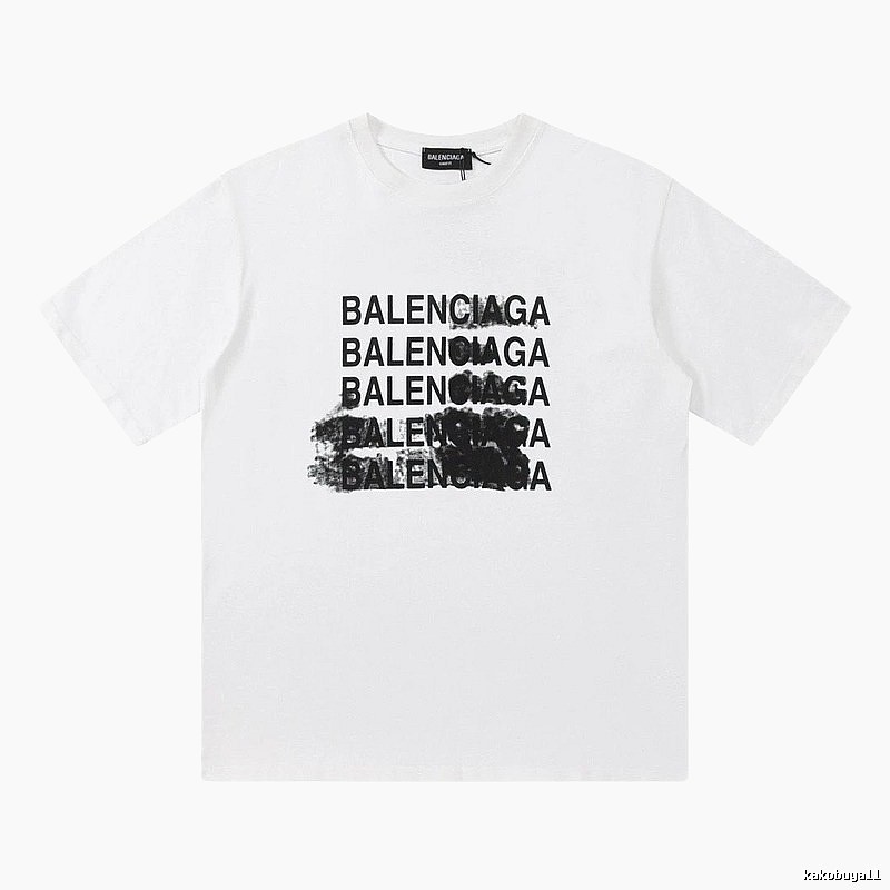Balenciaga Graffiti Trendy Style White Short-sleeve T-shirt