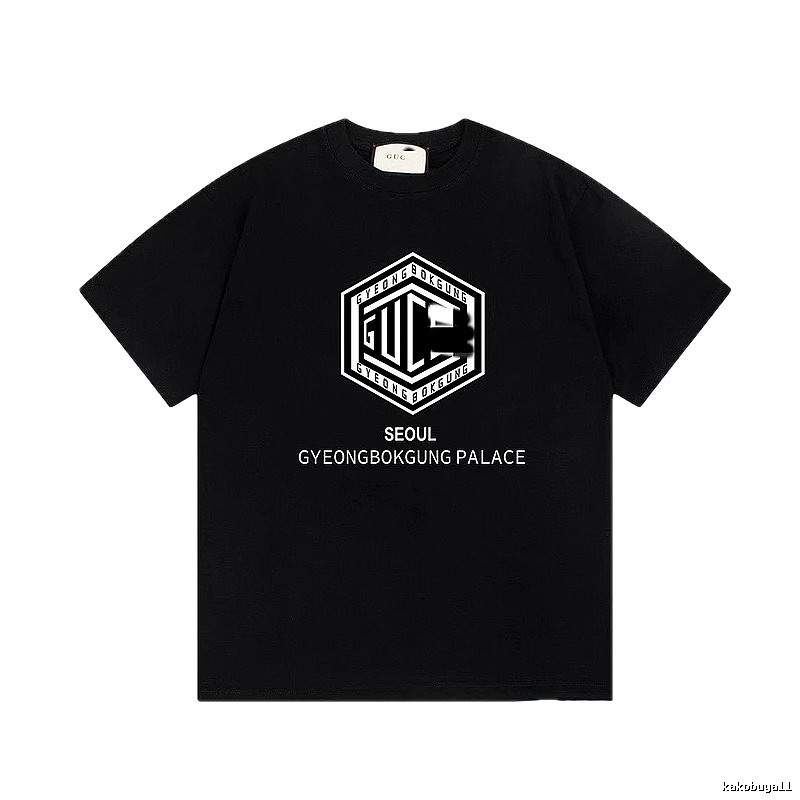 Balenciaga Graphic Printed Cool & Trendy Black Short-sleeve T-shirt
