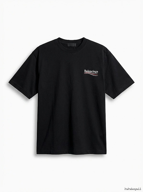 Balenciaga minimalist style black T-shirt