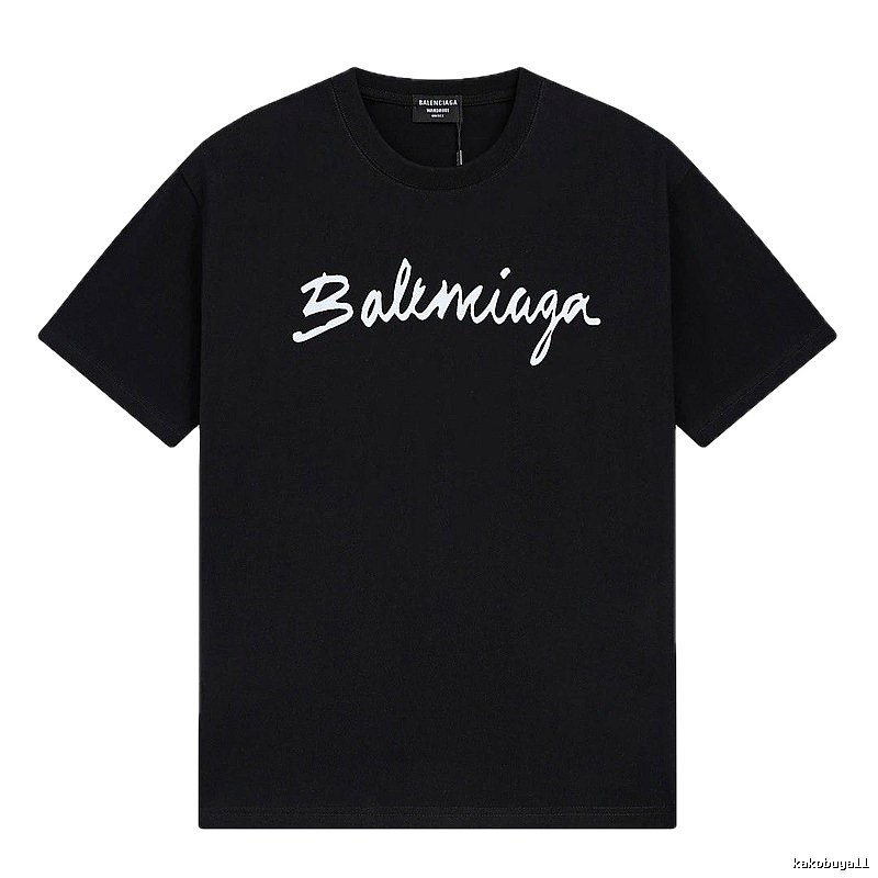 Balenciaga minimalist style black T-shirt