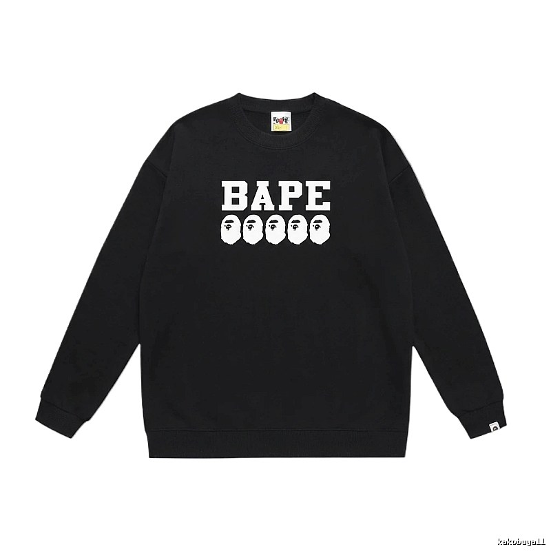 BAPE Ape Head Simple Black Sweatshirt
