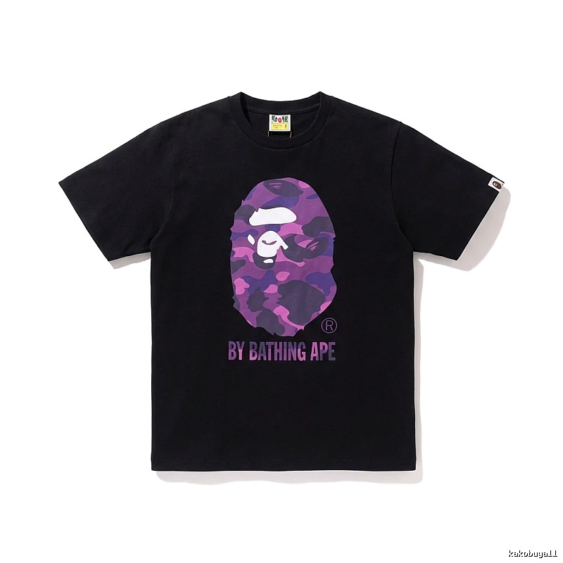 Bape camouflage-style black T-shirt