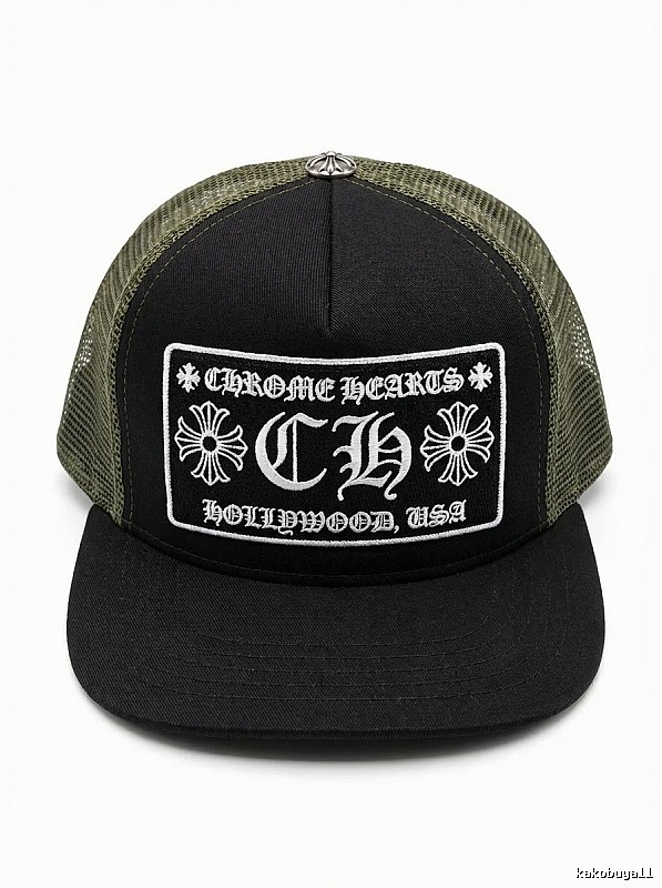 Chrome Hearts Retro Style Black Hat