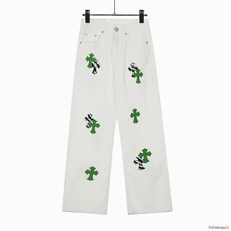 Chrome Hearts Travel Graphic jeans Light Denim Jeans with Modern Look