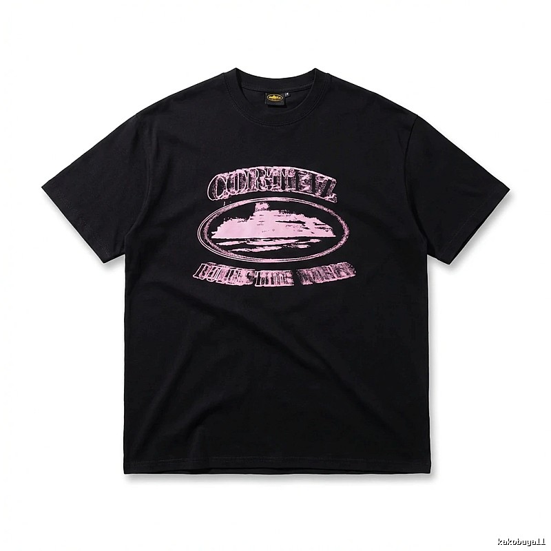 Corteiz Printed Trendy Black T-shirt