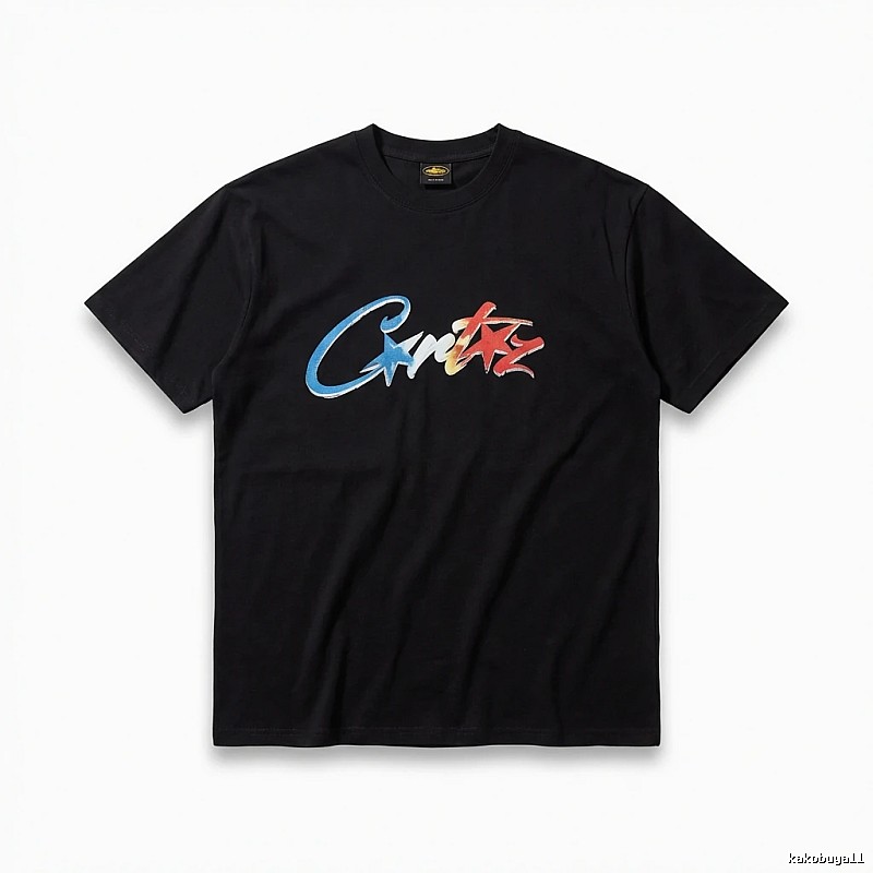 Corteiz Printed Trendy Black T-shirt