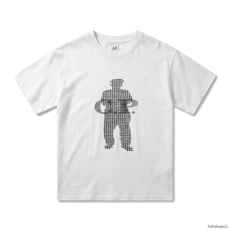 C.P. Grid Wind White T-shirt
