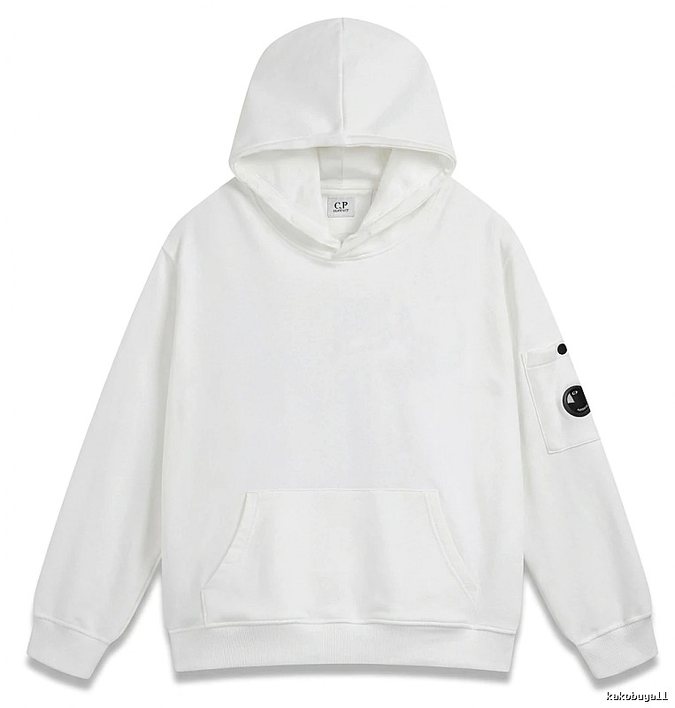 C.P. minimalist style white hoodie
