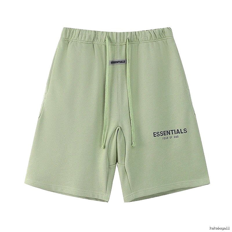 ESSENTIALS casual style light green shorts