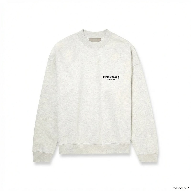 ESSENTIALS minimalist light gray sweatshirt