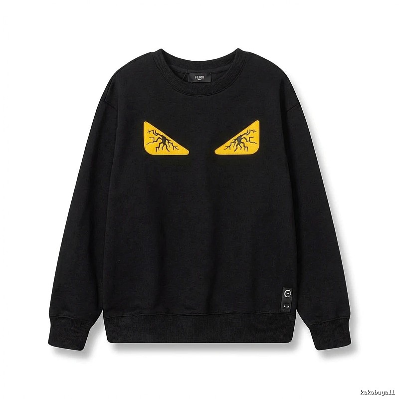 Fendi Monster Trendy Cool Black Sweatshirt