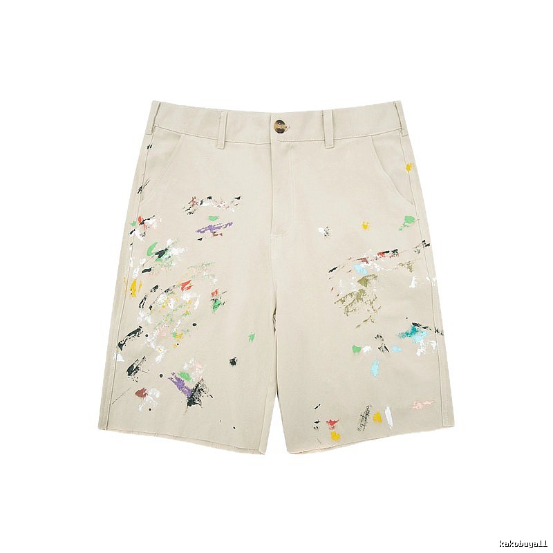 Gallery Dept Graffiti Style Beige Shorts