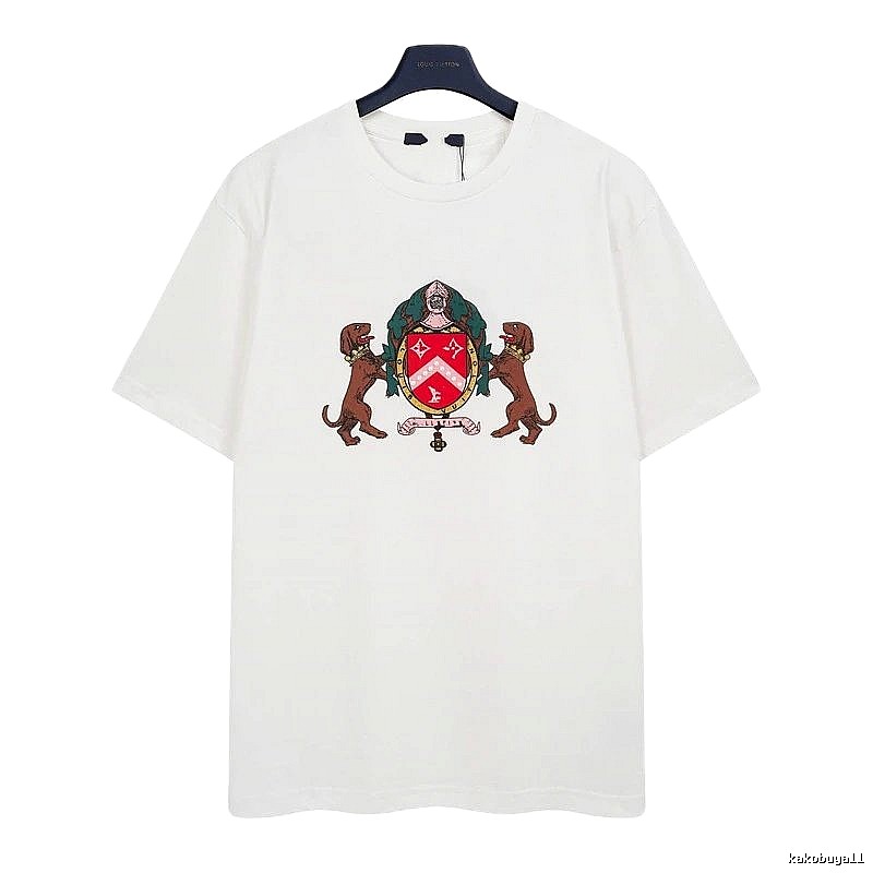 Louis Vuitton Vintage-style Badge White Short-sleeve T-shirt