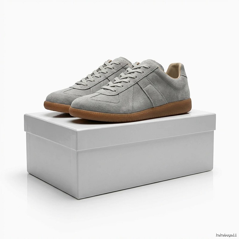 Maison Margiela German training style light gray shoes