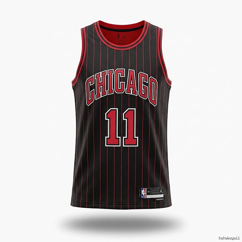 Michael Jordan retro black and red jersey