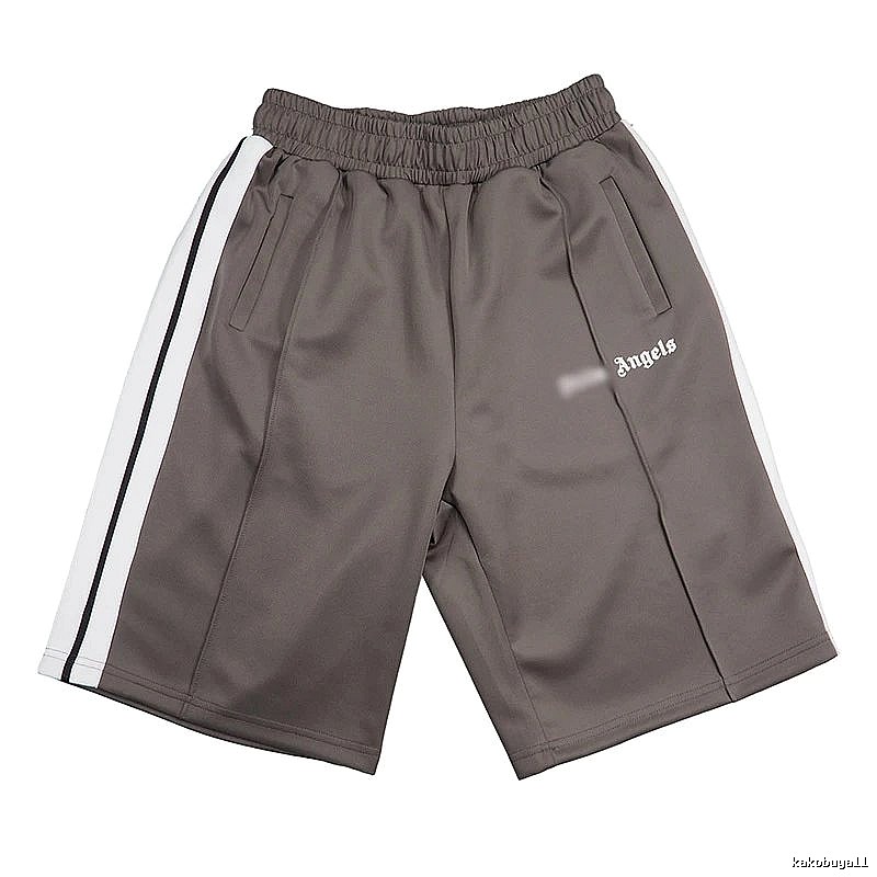 Palm Angels Compact Track shorts Black Side Stripe for Smart Casual Looks