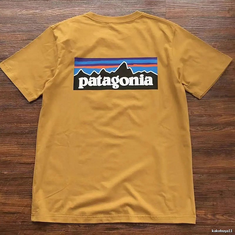 Patagonia Yellow Logo T-Shirt Weekend Wear Graphic