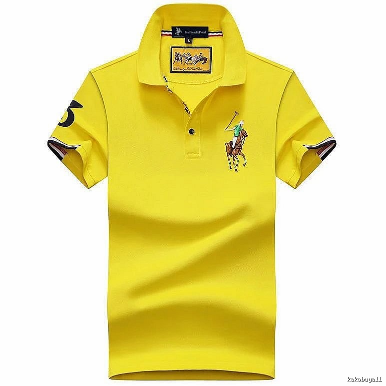 Ralph Lauren Classic Yellow polo shirt Bright Yellow Polo for Daily Styling