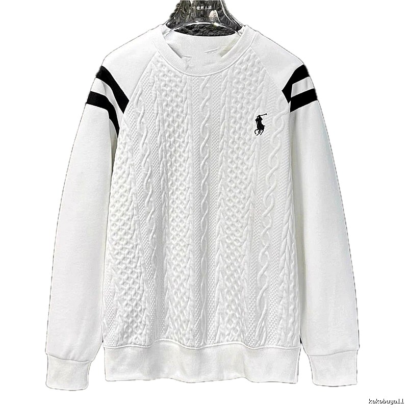 Ralph Lauren knitted retro white sweatshirt