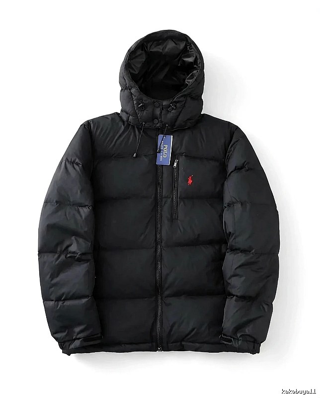 Ralph Lauren Polo Black Trendy Brand Down Jacket