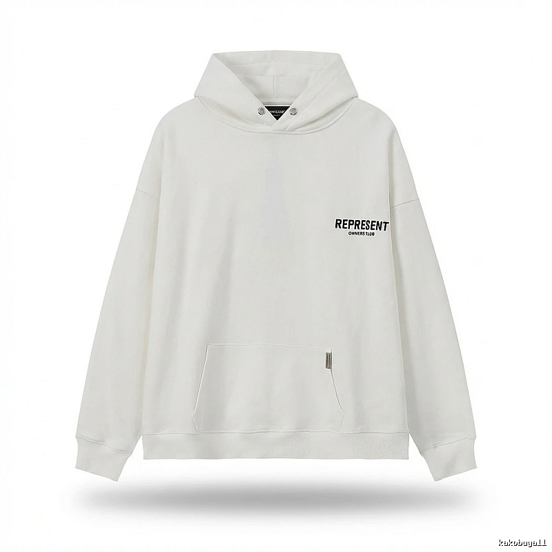 REPRESENT Simple Style White Hoodie