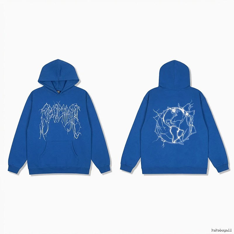 Revenge Lightning Wind Blue Hoodie