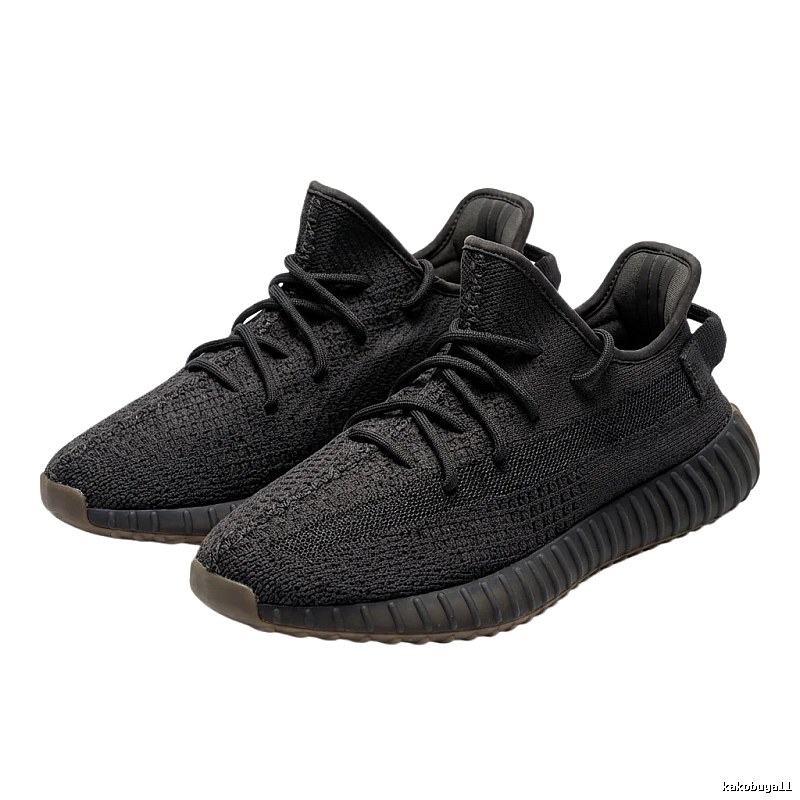 Simple-style black Yeezy 350 shoes