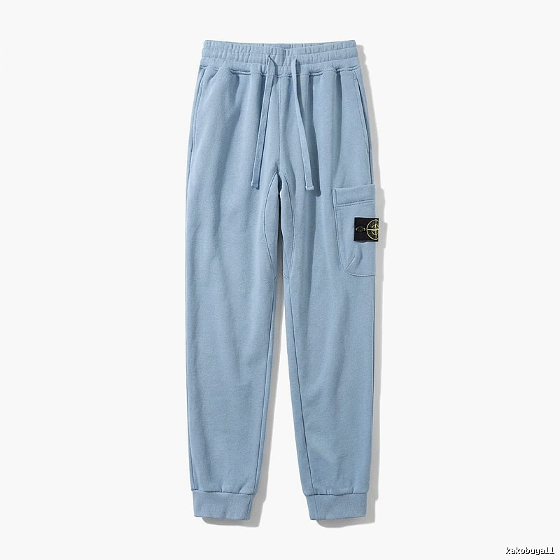 Stone Island Workwear Style Light Blue Sweatpants