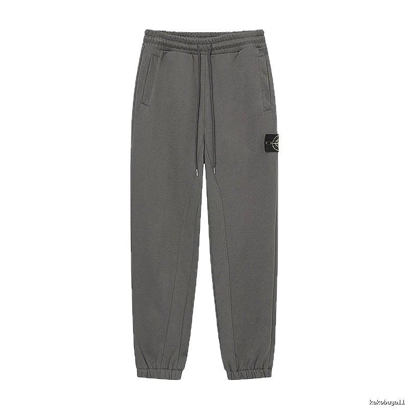 StoneIsland Compass Badge Street Style Grey Sweatpants