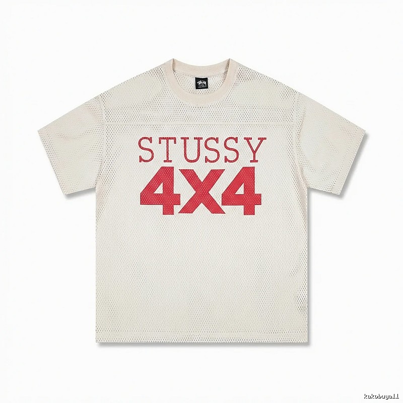 Stussy 4X4 Retro Style White T-shirt