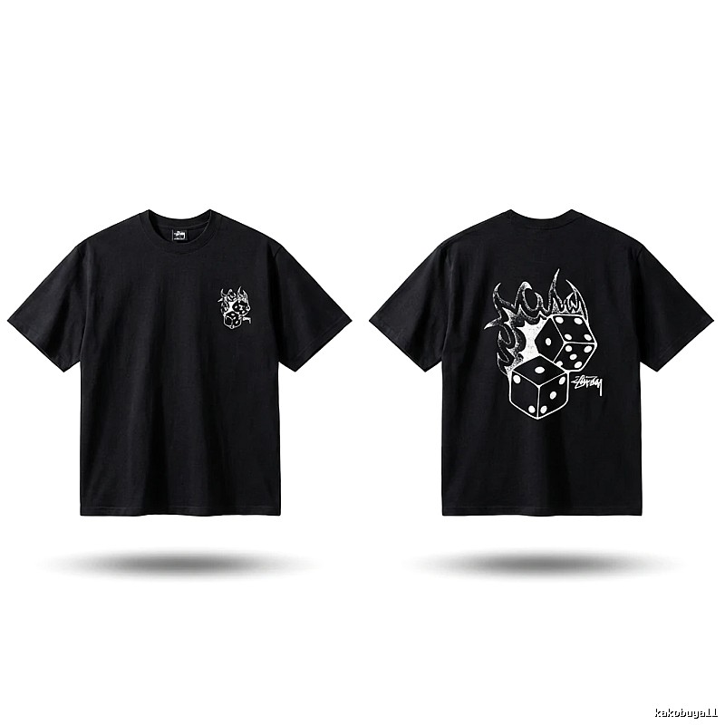 Stussy Dice Print Black T-shirt