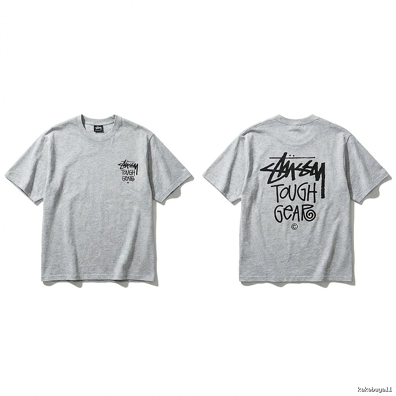 Stussy Tough Gear series grey T-shirt