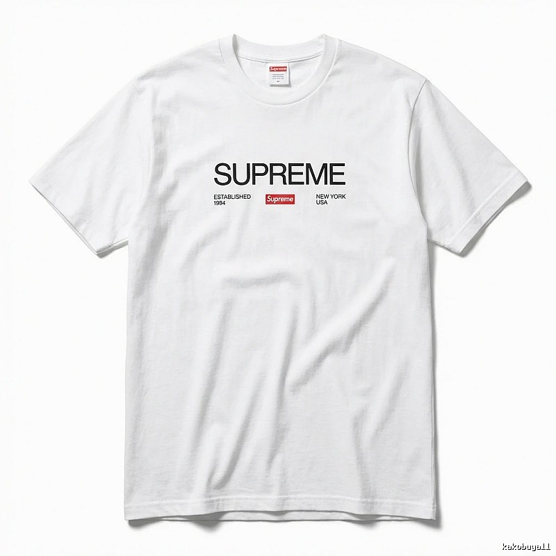 Supreme basic white T-shirt