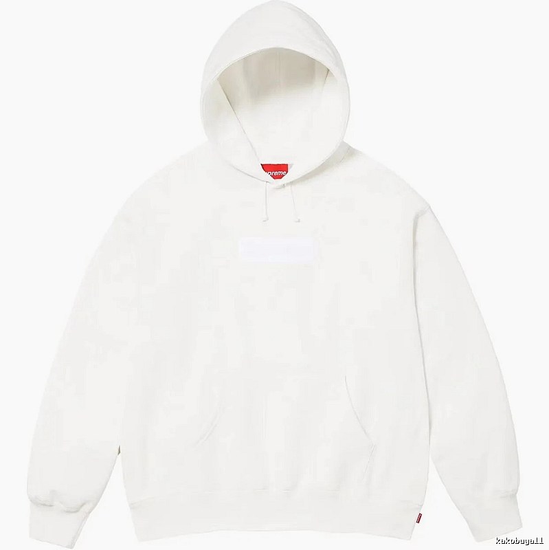 Supreme Monogram Logo hoodie Gray Red Oversized for Layered Styling