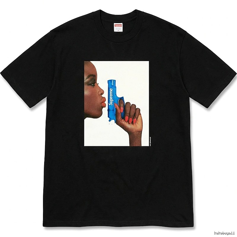 Supreme Pistol Print Black T-shirt