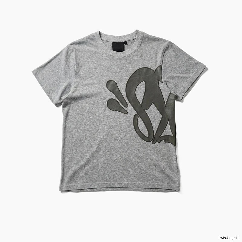 SynaWorld Trendy and Cool Style Gray T-shirt