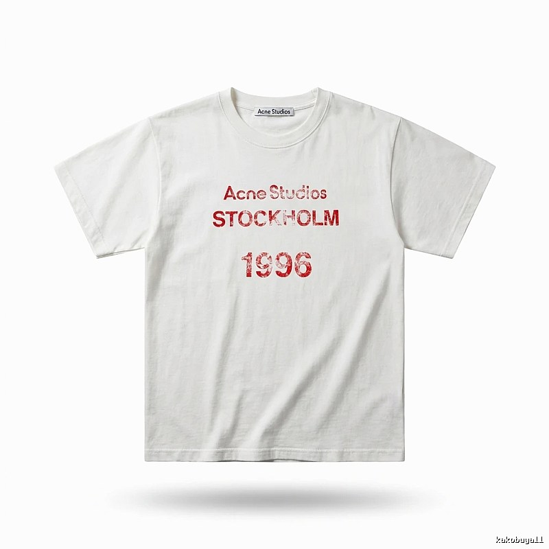 Acne Studios minimalist style white T-shirt