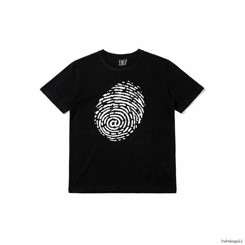 ADWYSD Fingerprint Trendy Black T-shirt