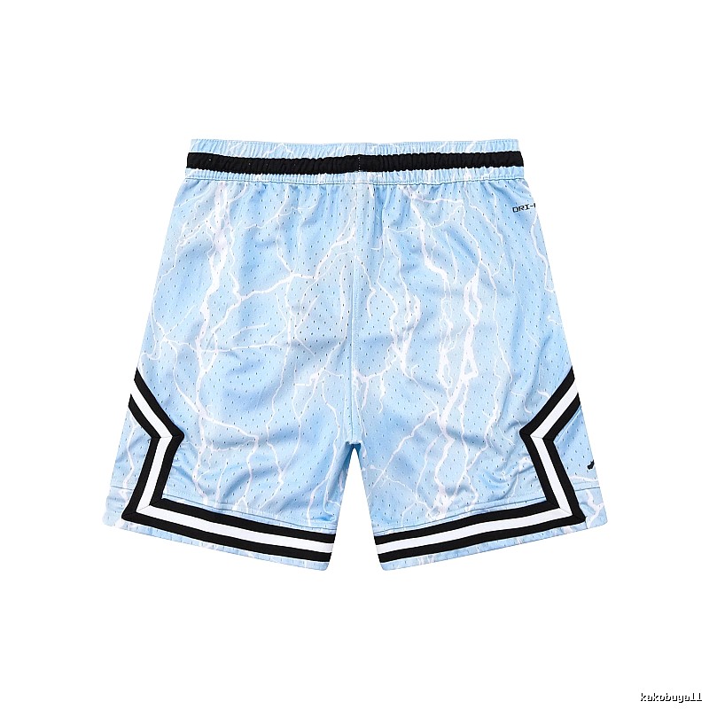 AJ Lightning Pattern Athletic Shorts