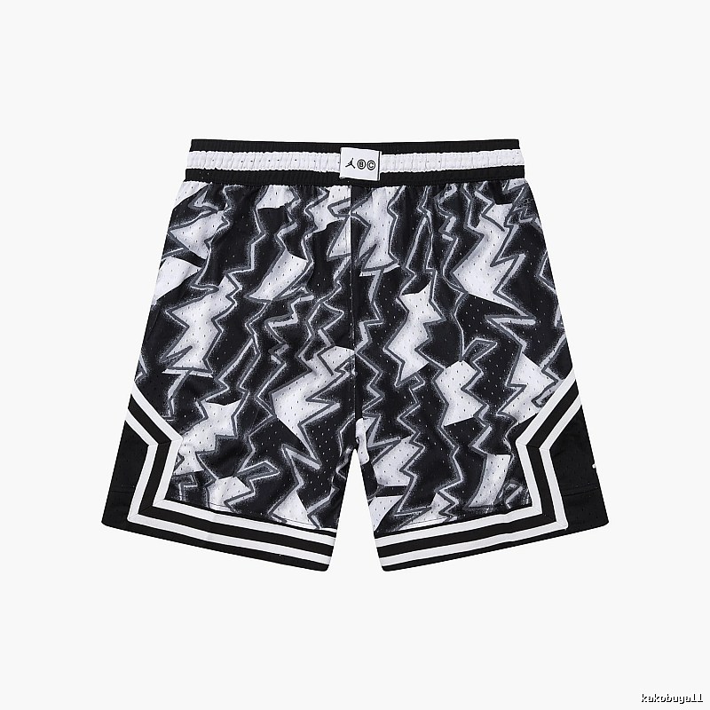 AJ Lightning series black and white shorts