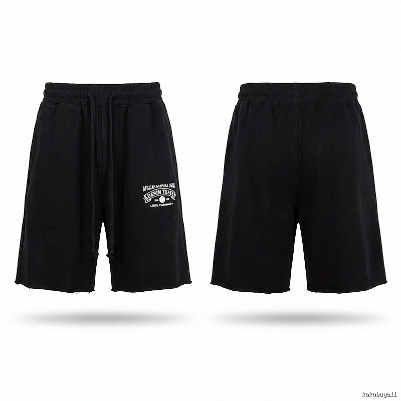 American casual black shorts of DENIM TEARS