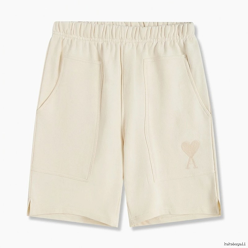 AMI Embroidered Love Casual Shorts
