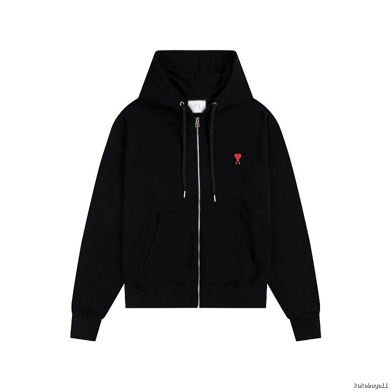 AMI Love Trend Brand Black Hoodie