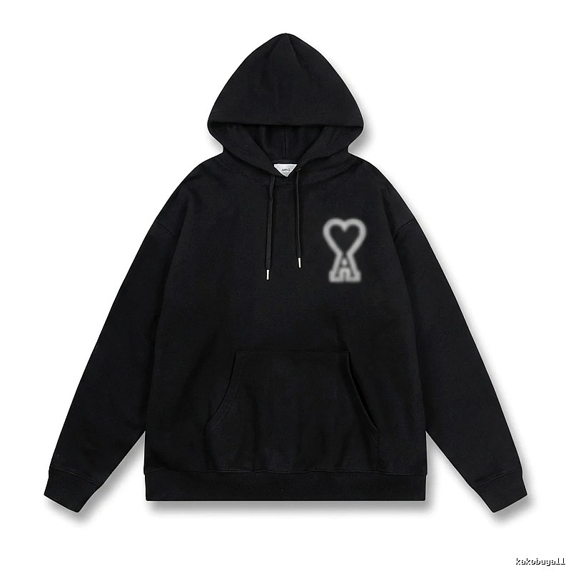 AMI Love Trendy Black Hoodie