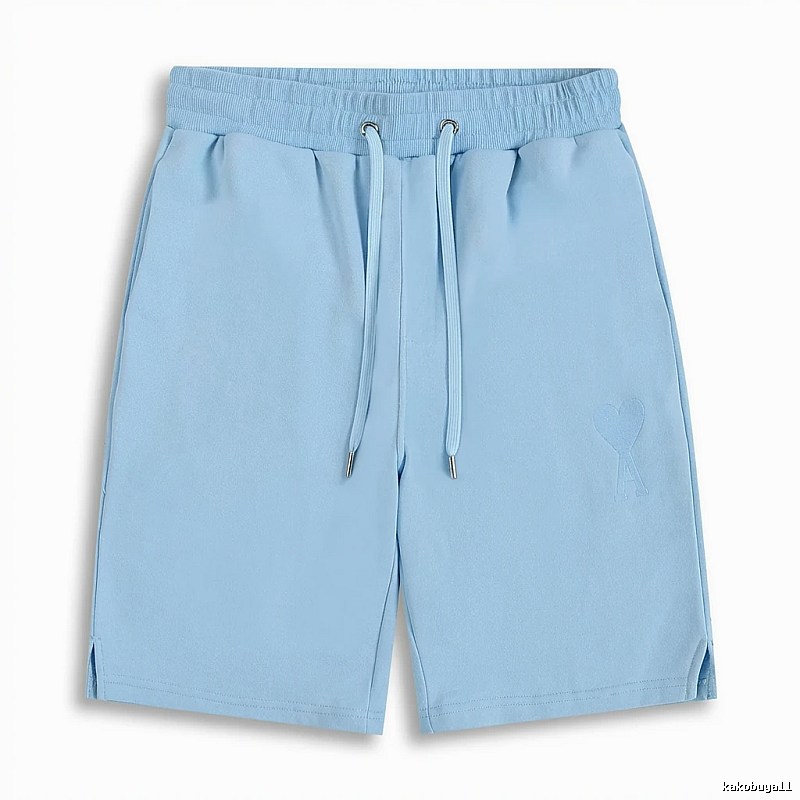 AMI minimalist style light blue shorts