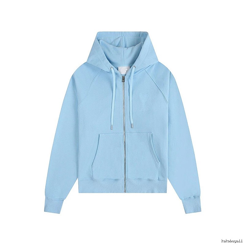AMI minimalist style light blue sweatshirt